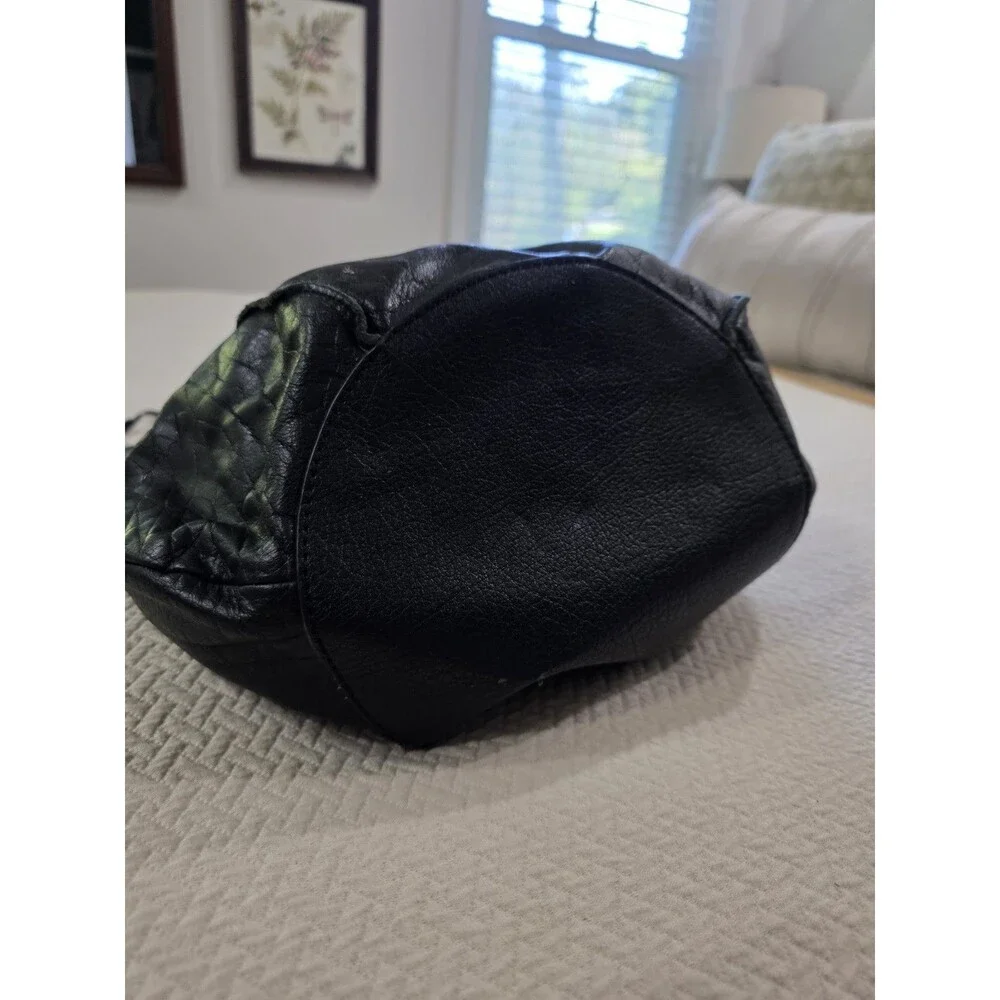 The Sak Indio Leather Hobo Bag Black Slouchy Boho Shoulder Purse